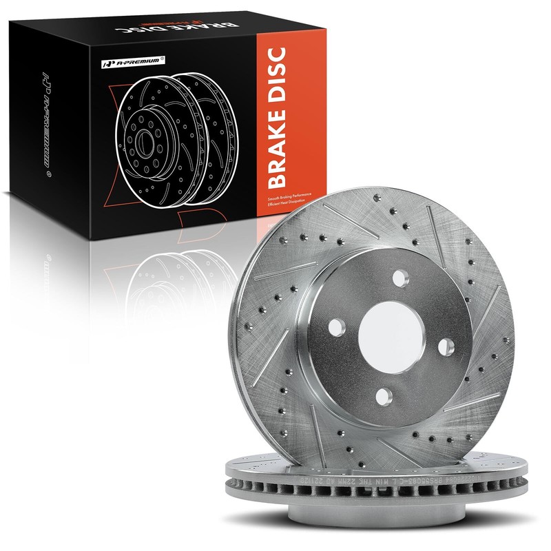 A-Premium Front Drilled Brake Rotor for Chevy Cobalt 05-10 Pontiac G5 Saturn Ion gallery