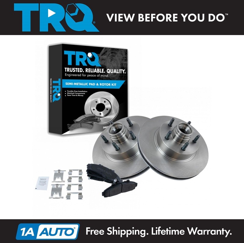 TRQ Front Metallic Brake Pad Rotor Kit for Ranger Mazda Pickup Truck 2WD