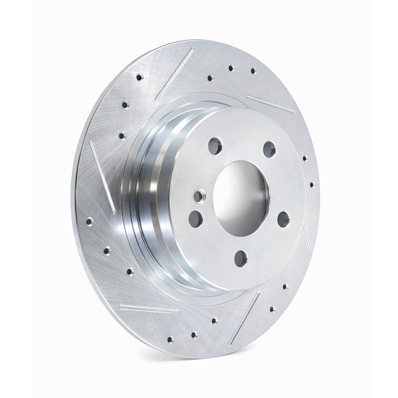 11.81" SOLID REAR Drilled Disc Brake Rotors Kit for Mercedes-Benz C300 2008-2012 gallery