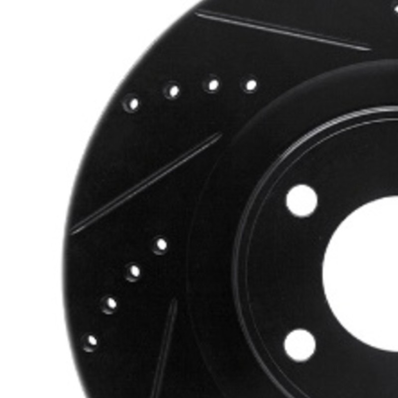 For Volvo V50 2005-2011 Rotor Set | Black | Drilled and Slotted gallery