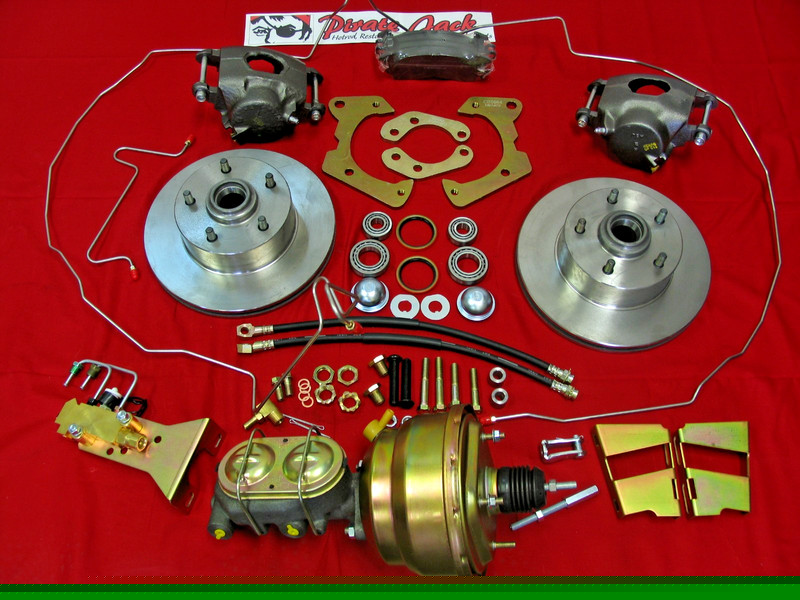 1959-1964 Impala Power Disc Brake Kit Zinc Booster & Full Line Kit