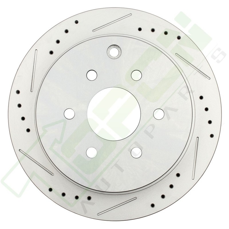 Rear Drilled Slotted Brake Rotors And Ceramic Pads Fits Frontier Xterra Equator gallery