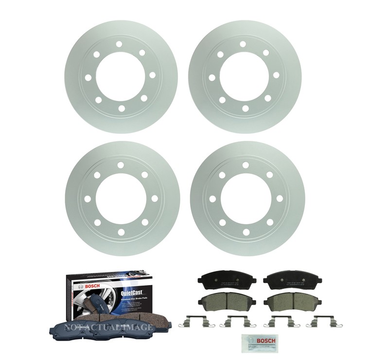 Bosch Front 330mm & Rear 325mm Brake Kit Disc Rotors Ceramic Pads For 4WD RWD
