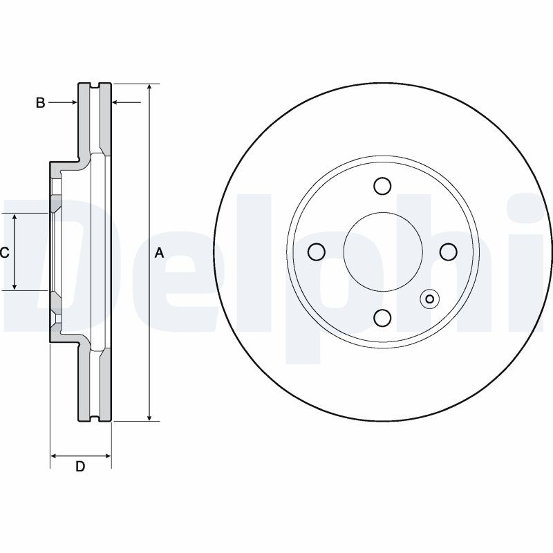 Delphi BG4671C Brake Disc for Chevrolet