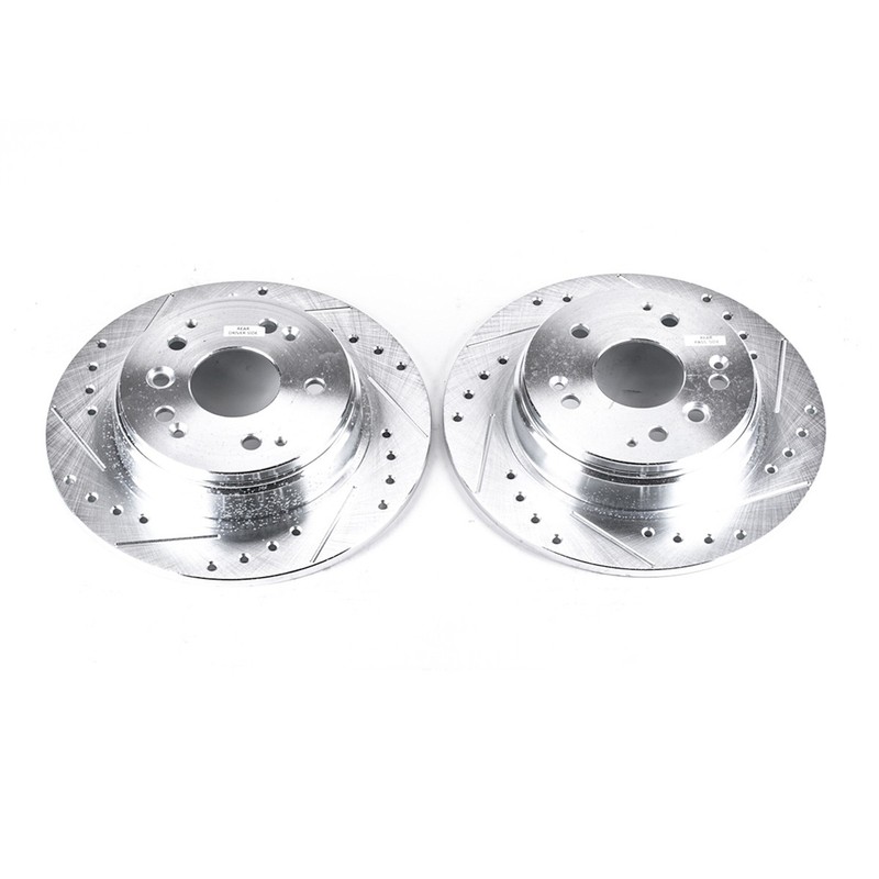 JBR987XPR Powerstop Brake Discs 2-Wheel Set Rear for Honda Element Acura TL