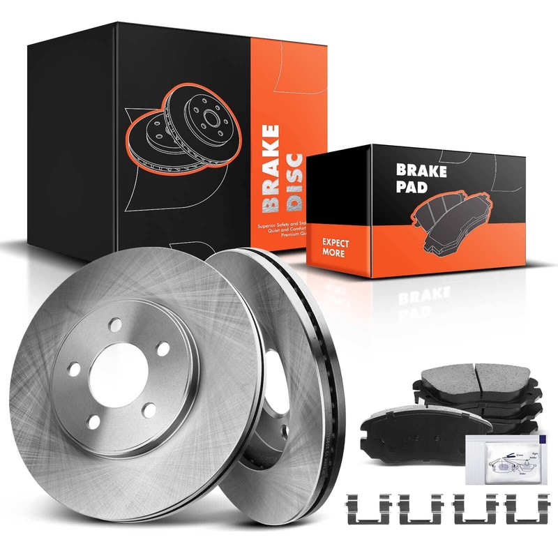 6x Brake Rotor & Brake Pad for Buick Allure Regal Chevy Equinox Malibu GMC Front