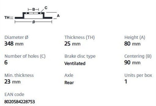 Brembo 09.D274.11 Prime UV Coated Vented Brake Rotors - Rear Pair gallery