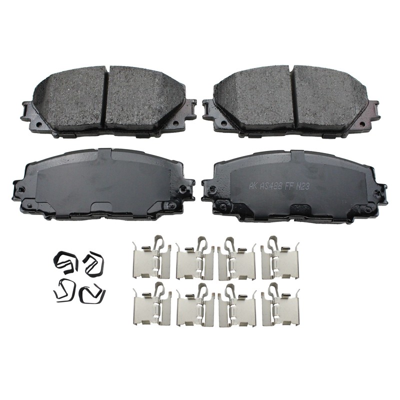 DuraGo Front Rotors Akebono ProACT Ceramic Brake Pads Kit For iQ Prius C Yaris gallery