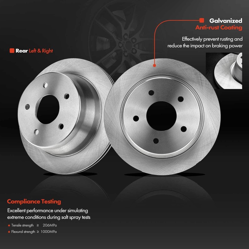Disc Rotor & Ceramic Brake Pad + Brake Caliper for Chevy Blazer 98-05 S10 Rear gallery