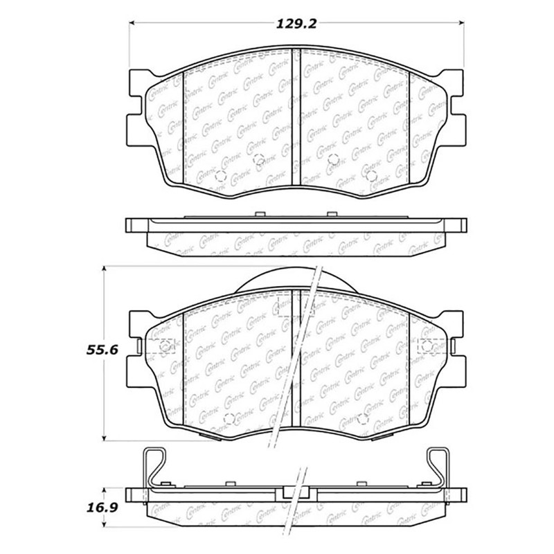 CD Ceramic Brake Pads Shoes Rotors Drums 6 pcs Front+Rear for Accent Kia Rio_XJ gallery