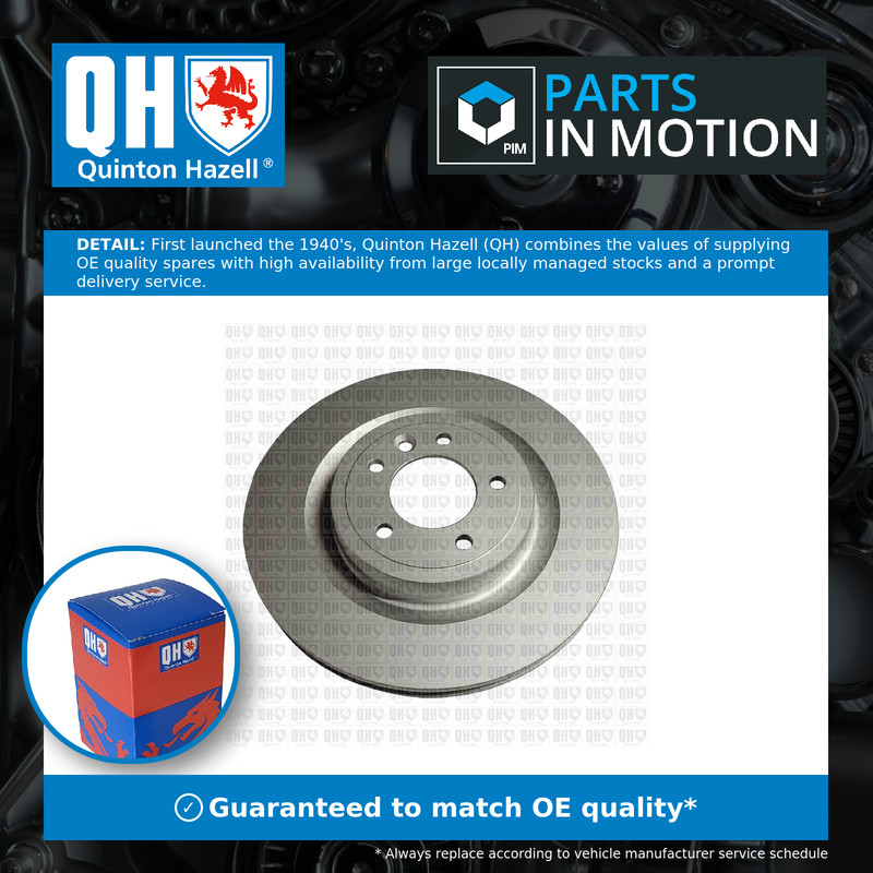 2x Brake Discs Pair Vented fits RANGE ROVER Mk4 L405 3.0 Rear 2013 on 350mm Set