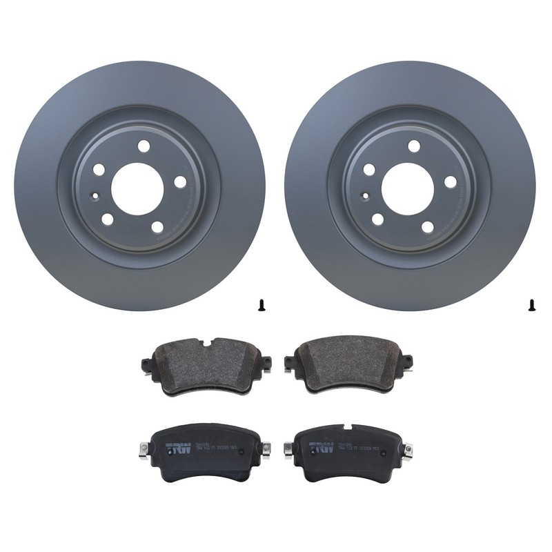 Hella Rear Rotors TRW Pro Low-Met Disc Brake Pads Kit For A4 A5 A6 Quattro S4 S5