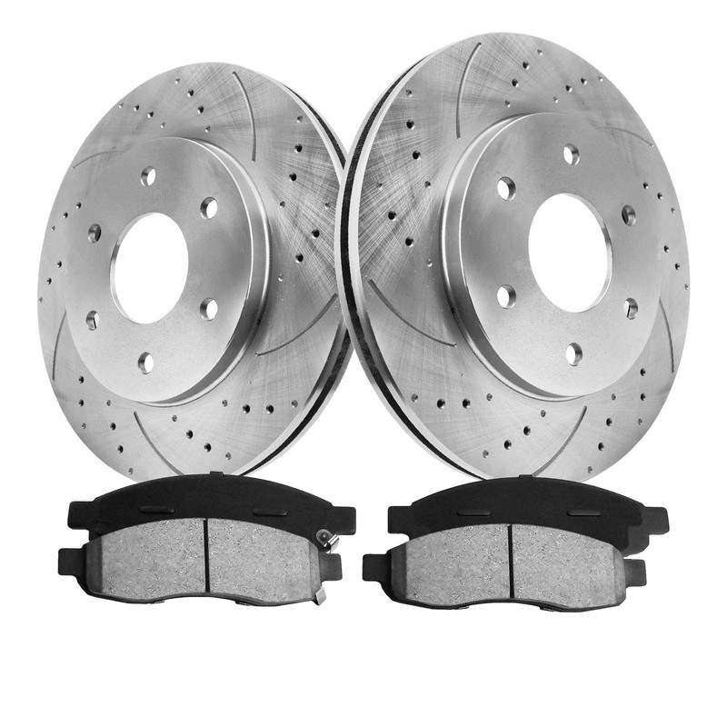 12.6in Front Brake Rotors + Ceramic Brake Pad for Nissan TITAN Armada Pathfinder gallery