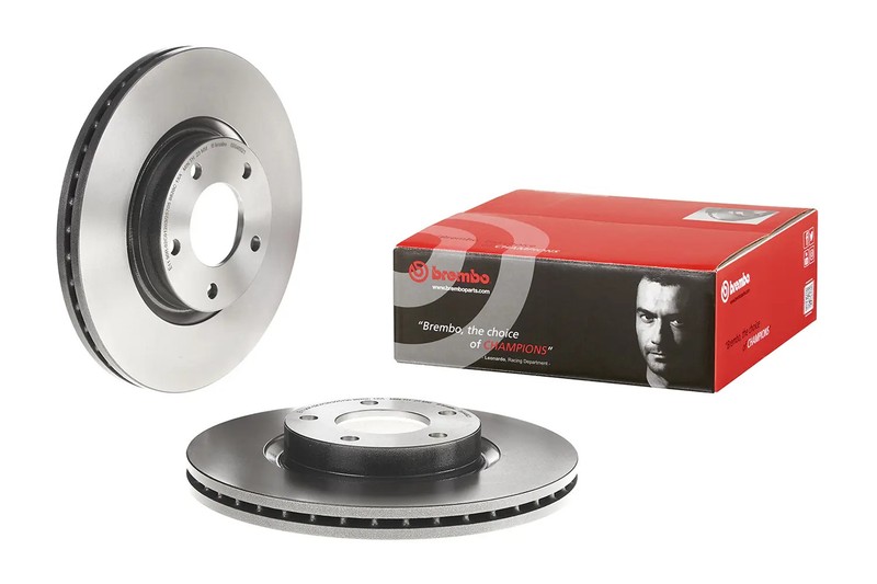 Brembo 09.9468.21 UV Coated Plain Vented Front Brake Rotor for 2012-2015 Mazda 5