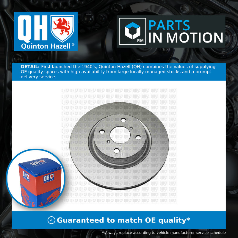 2x Brake Discs Pair Vented fits TOYOTA YARIS NHP130 1.5 Front 2015 on 1NZ-FXE QH