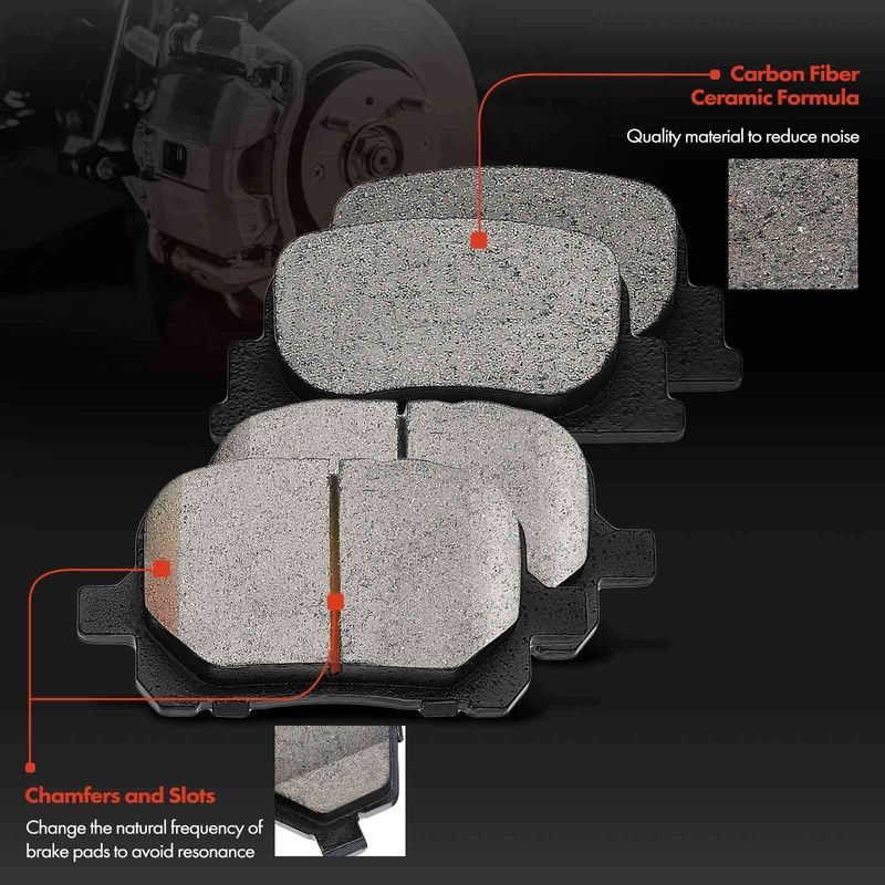 Drilled Rotor & Brake Pads for Toyota Camry Lexus ES300 2000-2001 Front & Rear gallery