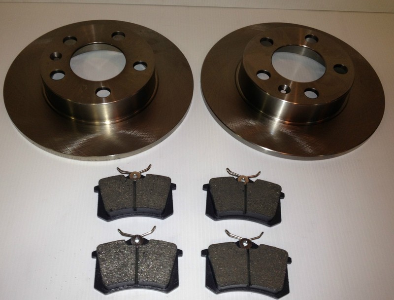 AUDI A3 1.6 1.8 1.8T 1.9 2 REAR BRAKE DISCS PADS 97 TO 03