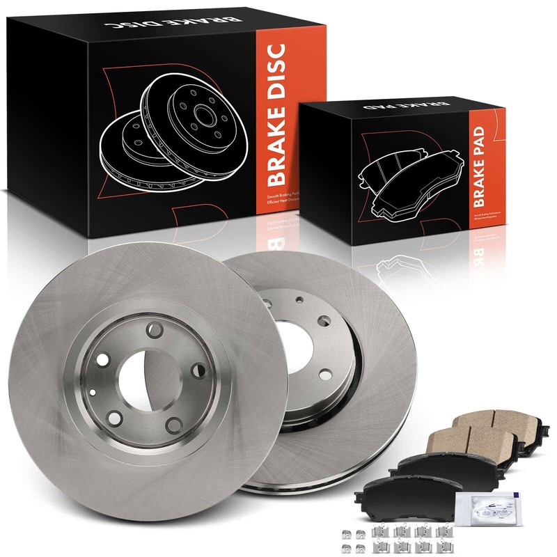 New Front Driver & Passenger Disc Brake Rotor Brake Pad for Mazda 6 2019-2021
