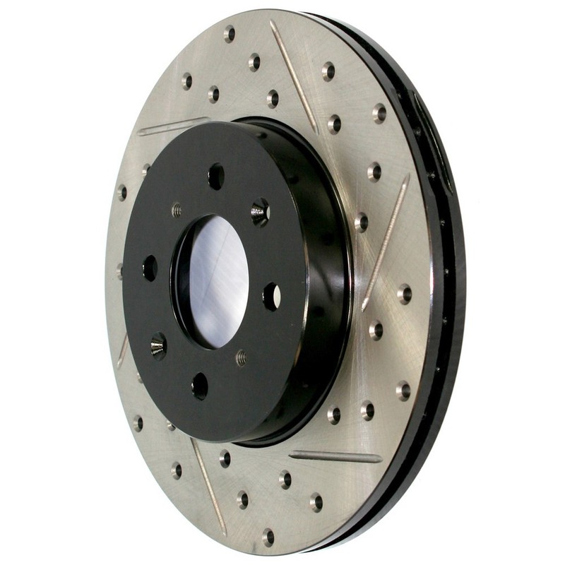 StopTech 127.47023L Rear Left Drilled Disc Brake Rotor for 05-07 Subaru Impreza