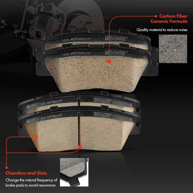 12Pcs Front & Rear Disc Brake Rotors & Brake Pad for Hyundai Tucson Kia Sportage gallery