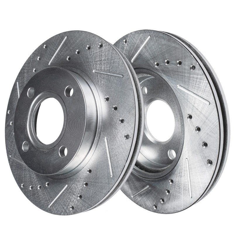 Front Brake Rotors + Brake Pads for 2000-2002 2003 2004 Ford Focus w/Rear Drums gallery