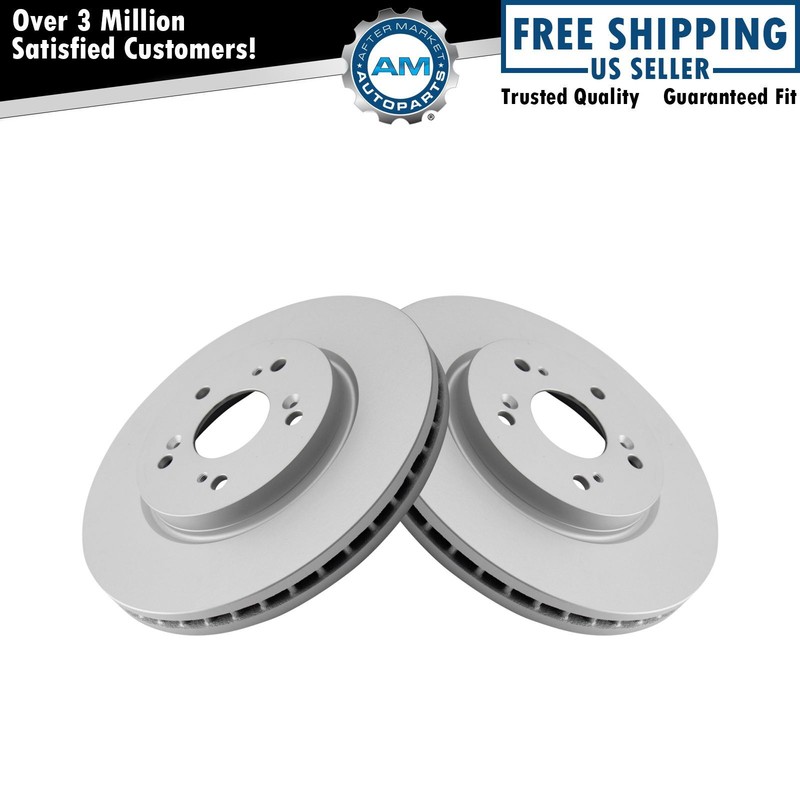 Front G-Coated Brake Rotor LH RH Kit Pair Set of 2 for Honda Acura