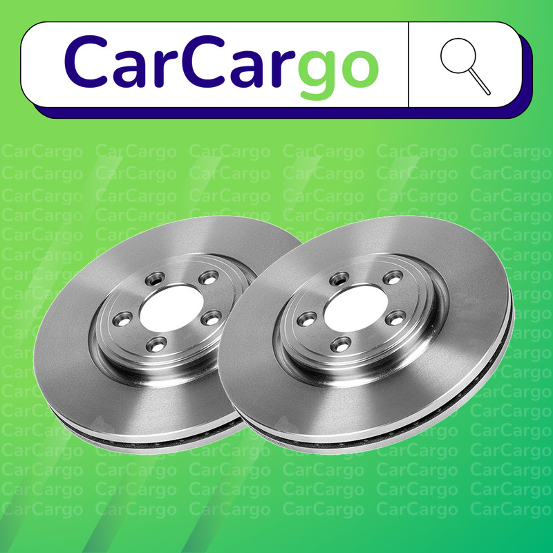 Premium Vented Front Brake Discs Pair Jaguar XK 4.2 XK8 2006-2014 326 mm