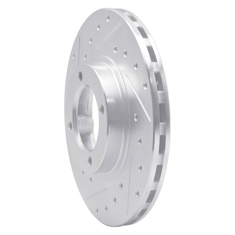 For Toyota Van 86-89 Brake Rotor eLINE Drilled & Slotted 1-Piece Front Driver