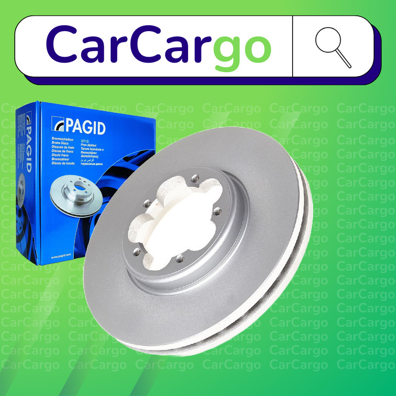 Pagid Vented Front Brake Discs Pair Ford Transit 2.2 TDCi RWD 2013-2018 288 mm