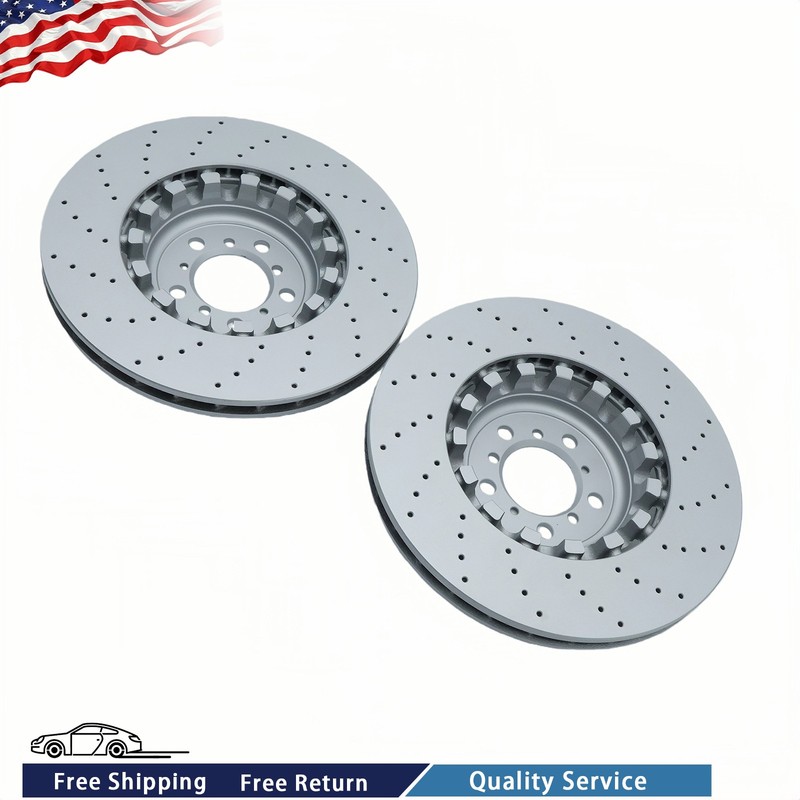 Set of 2 Front 380mm Brake Disc Rotors For BMW F80 F87 F82 M2 M3 M4 2015-2020 gallery