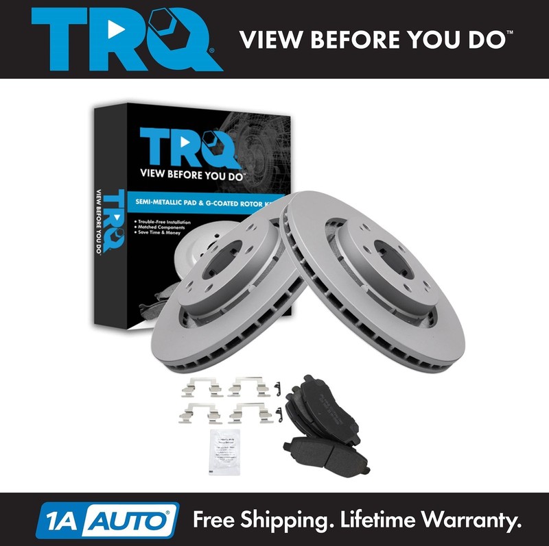 TRQ Brake Pad & Rotor Kit Semi-Metallic Fits 2005-2006 Mitsubishi Outlander