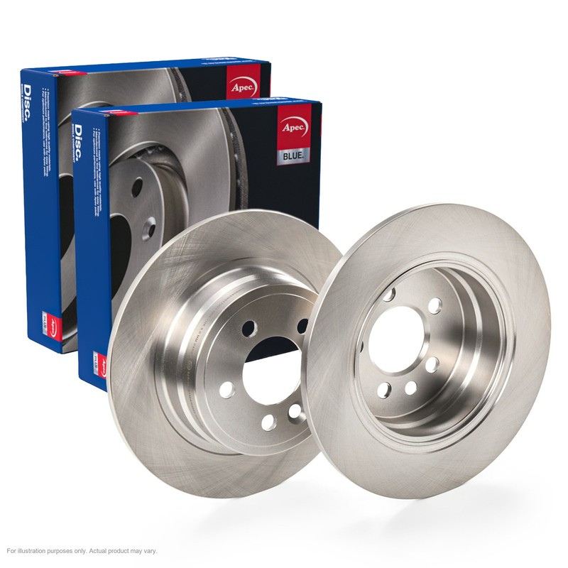2X APEC Rear Brake Discs for ROVER 75 I Tourer 2001-05 280mm Solid SDK6155