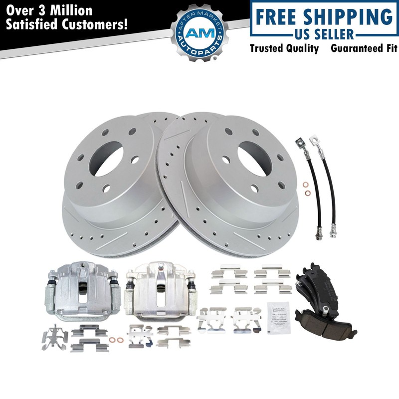 Performance Brake Pad & Rotor Kit Ceramic Fits Chevrolet GMC