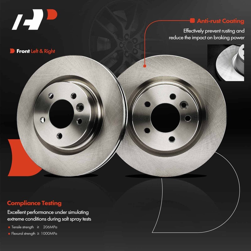 A-Premium Front Disc Brake Rotors & Ceramic Pad for Land Rover Range Rover Sport gallery