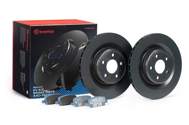 Brembo KT08004 Beyond EV Brake Rotors & Brake Pads Kit – Rear Pair