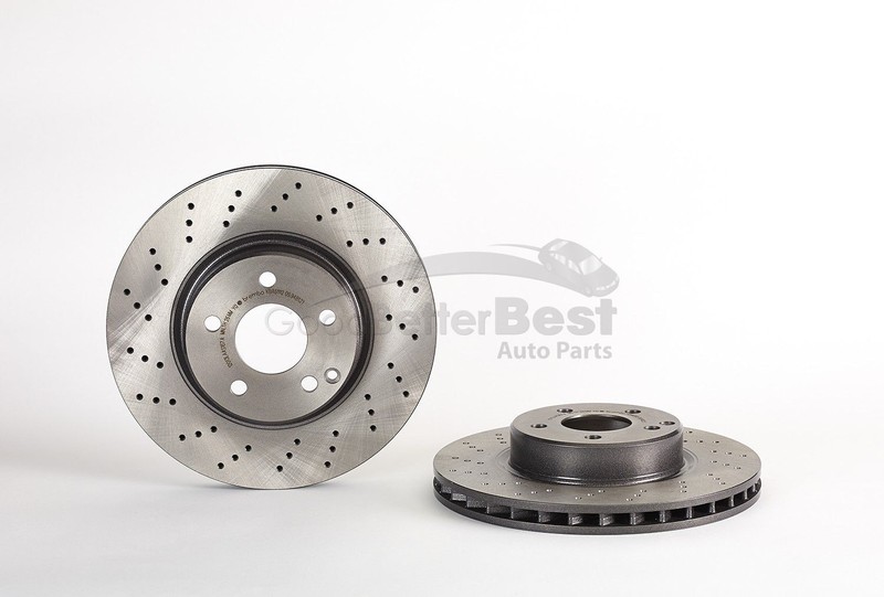 One New Brembo Disc Brake Rotor Front 09948121 for Mercedes MB