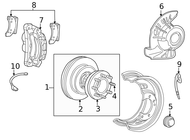 Genuine Ford Hub & Rotor AC3Z-1104-C gallery