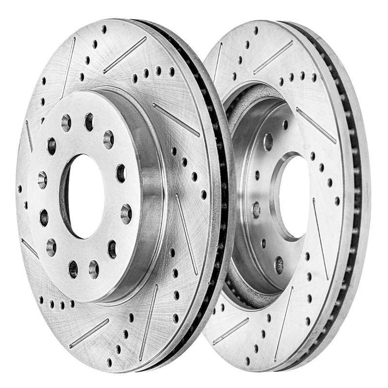 Front Drilled Brake Rotors and Brake Pads Kit for Traverse Acadia Enclave Blazer gallery