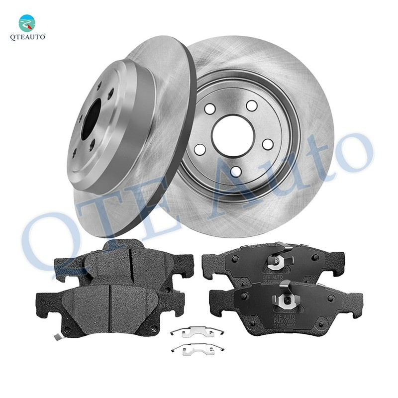 6 Rear 330 Brake Disc Rotors-Ceramic Brake Pad For 2011-2020 Jeep Grand Cherokee