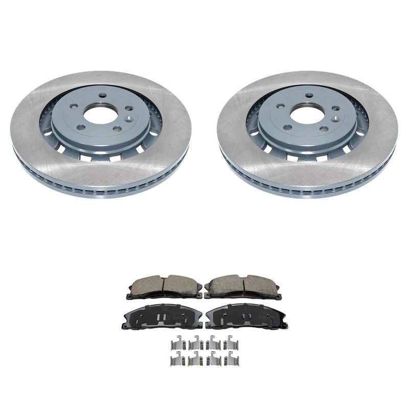 DuraGo Front Rotors Akebono ProACT Ceramic Brake Pads Kit For Explorer MKS MKT