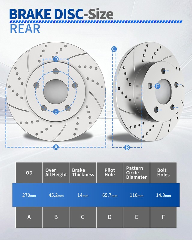 Front Rear Brake Rotors Pads Kit for Pontiac G5 2008-2009 G6 2008-2010 Brakes gallery
