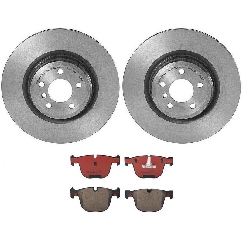 Brembo Rear Brake Kit 370mm Vented Disc Rotors Ceramic Pads For BMW F01 F02 F07