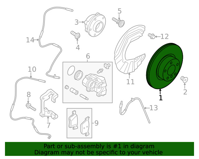 Genuine BMW Disc Brake Rotor Front 34-10-6-880-072 gallery