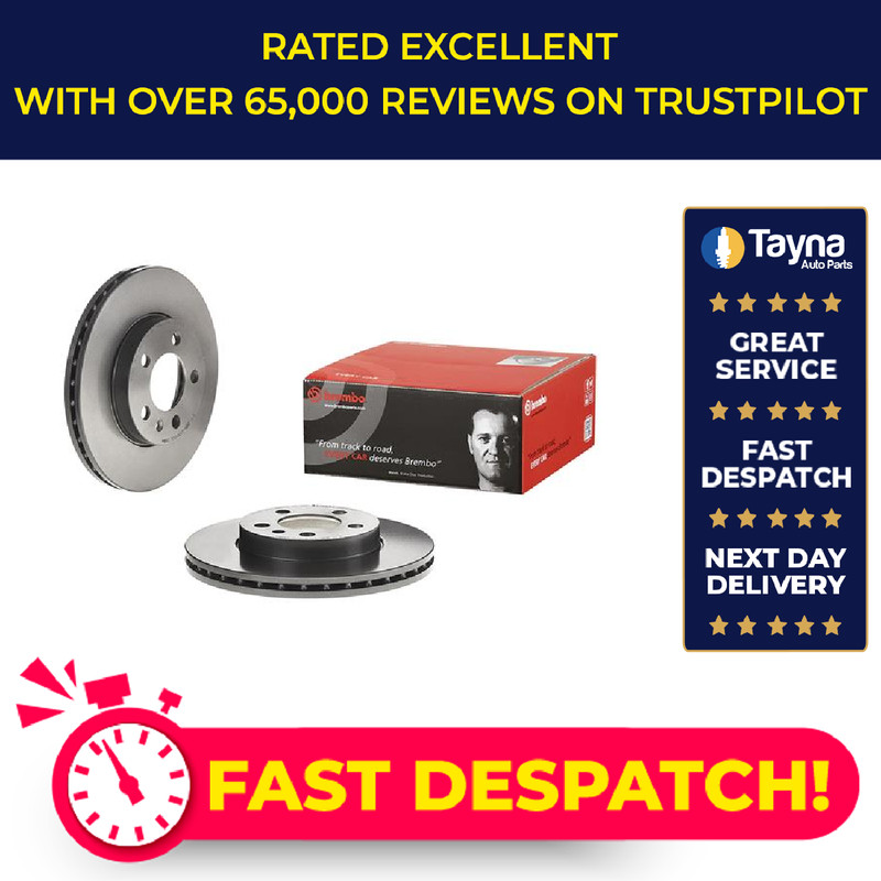 2x Brake Discs Pair Vented fits SKODA FABIA Mk4, PJ3 1.0 Front 2021 on 256mm Set