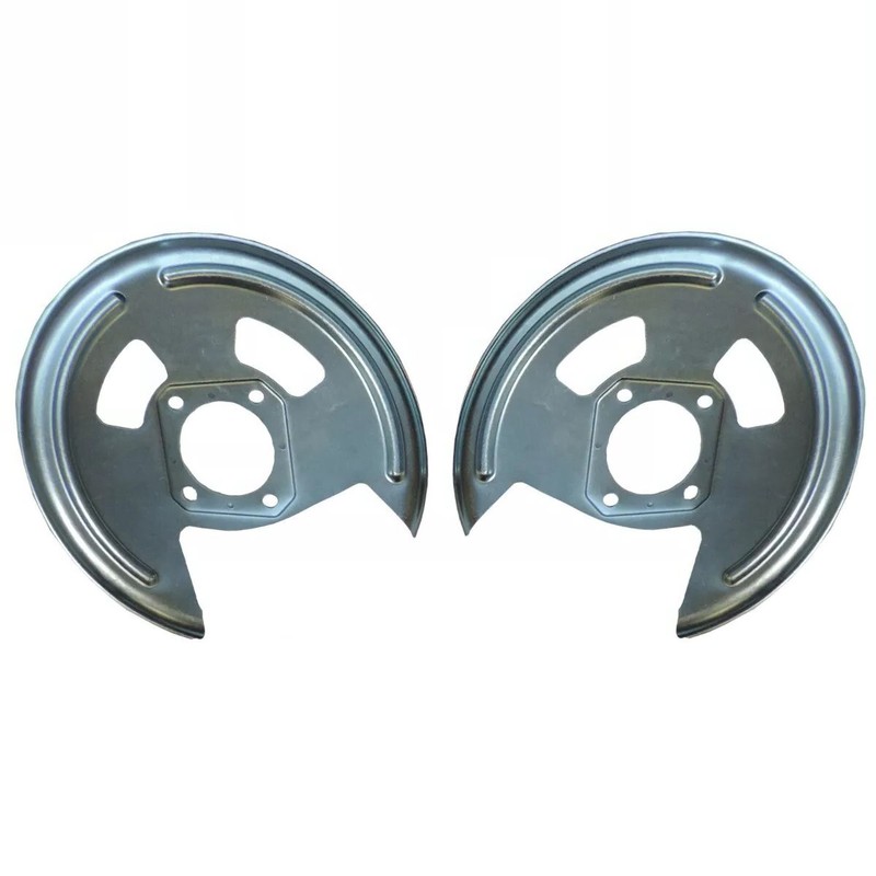 64-77 GM 10 12 Bolt Rear Axle End Disc Brake Conversion Backing Plates Set