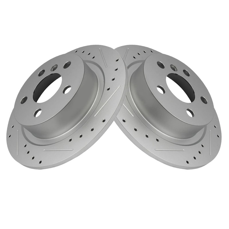 TRQ BRA46749 Disc Brake Rotors For Mini Cooper Clubman 2016-2024 LH OR RH Rear