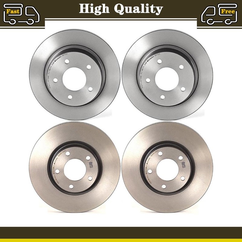 Front and Rear Disc Brake Rotors Fits Mazda 3 2.3L 2.5L