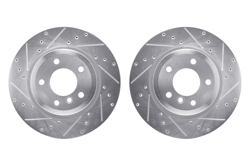 For BMW Z4 12-16 R1 Concepts WGPN1-31127 Drilled & Slotted Rear Brake Rotor Set gallery