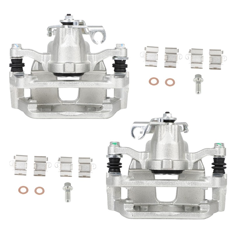 FINDAUTO Rear L&R Brake Calipers w/ Bracket Pair For 2012-17 Dodge Grand Caravan