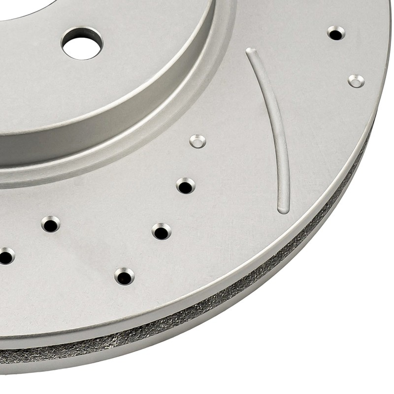 2 PC Front Drilled and Slotted Rotor For 05-07 Ford Escape 08-11 Mercury Mariner gallery